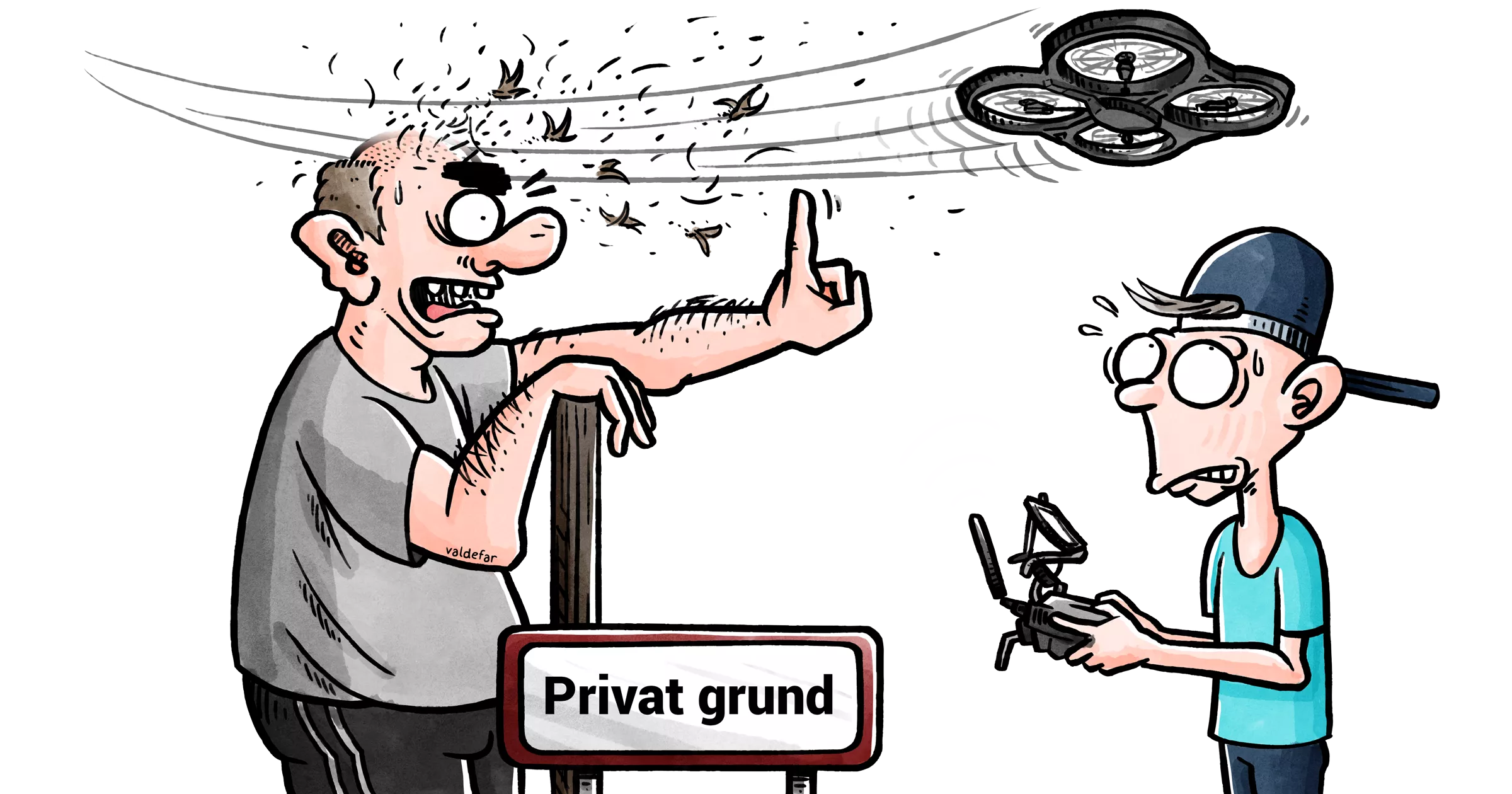 Flyvning over private ejendomme