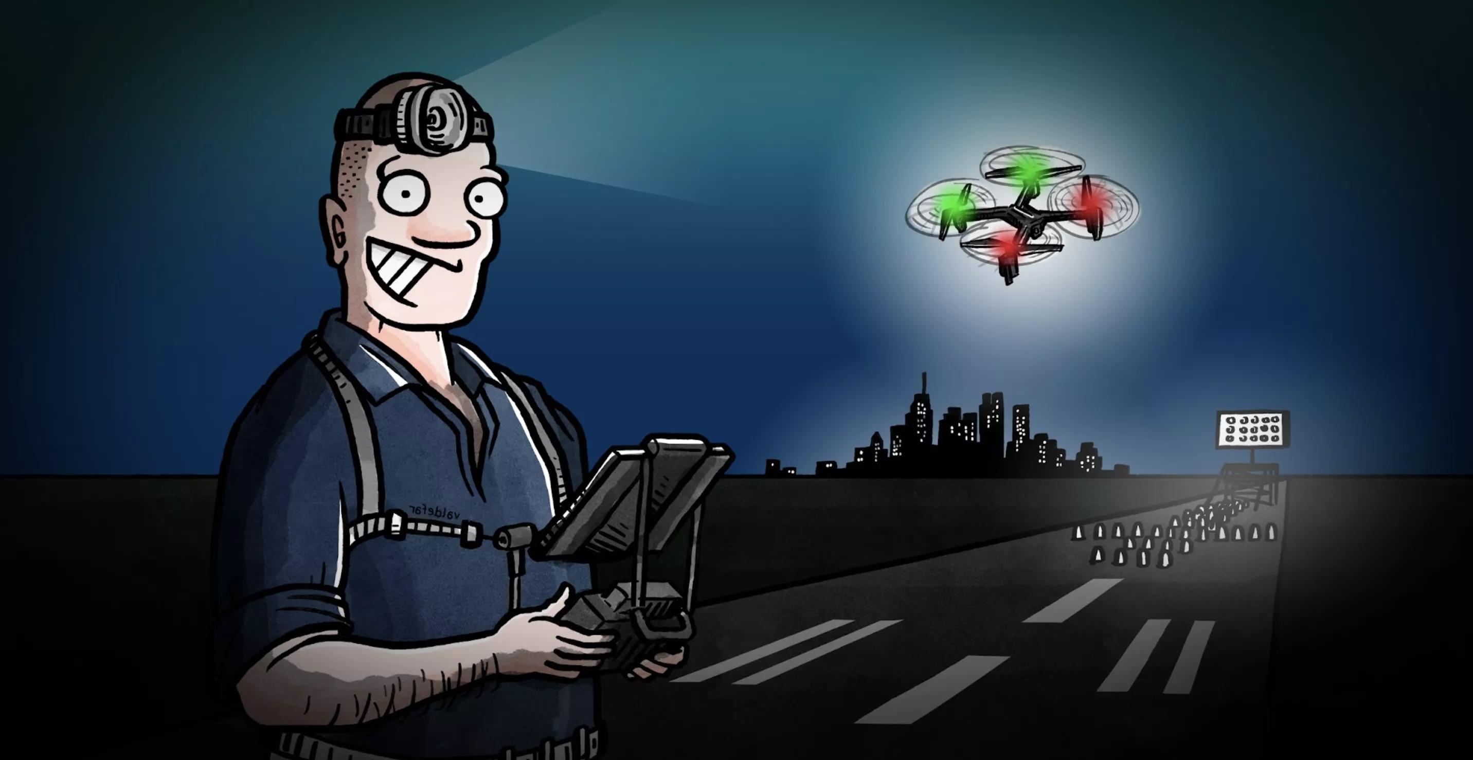 Flyvning om natten med droner