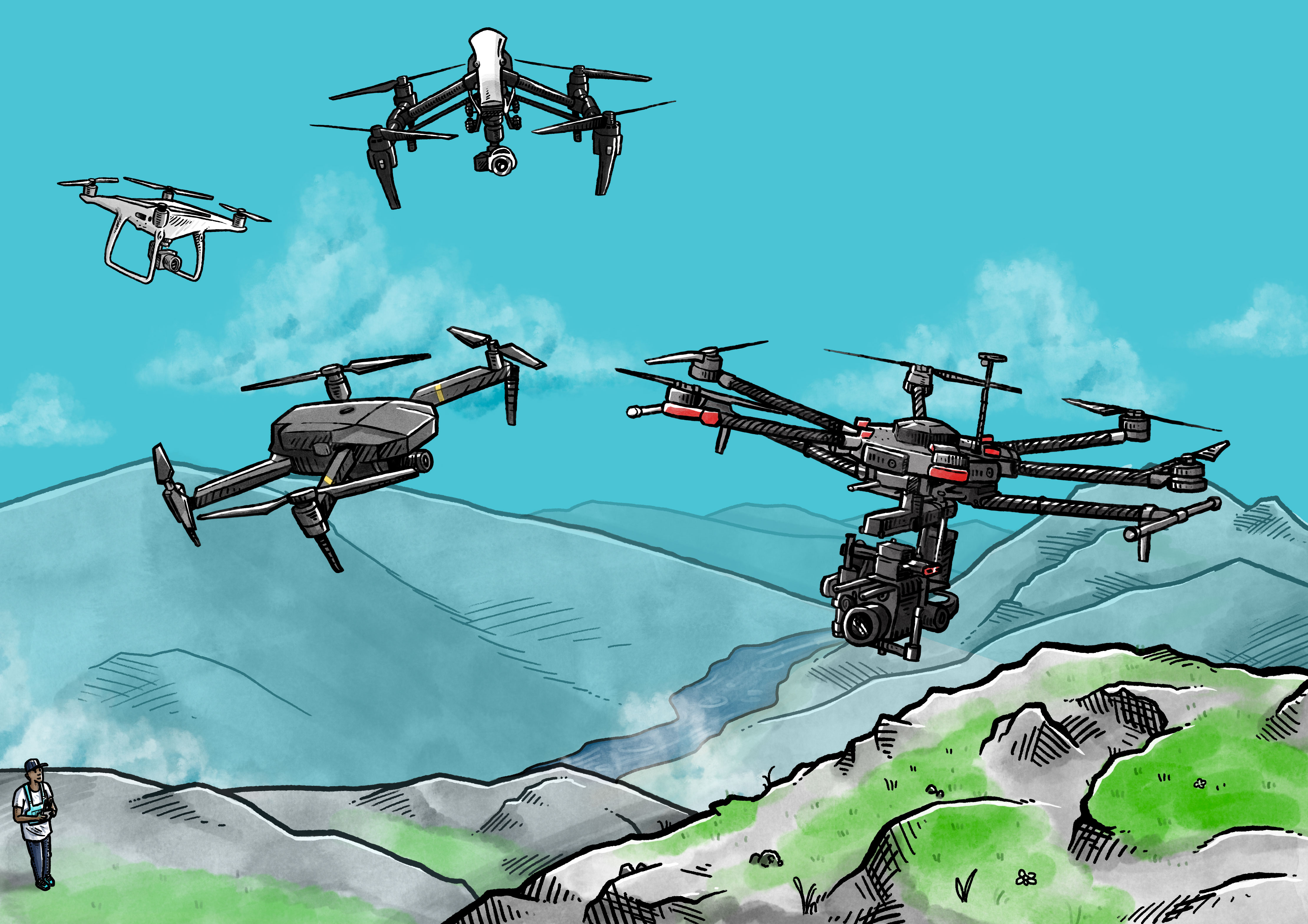 Se hvad du må med din drone i 2024